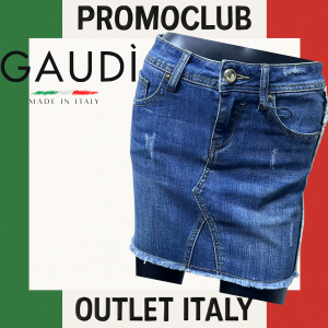 Дънкова пола  Gaudì, 71% памук,  26% полиестер,  2% вискоза, 1% еластан,  размер  31, Италия